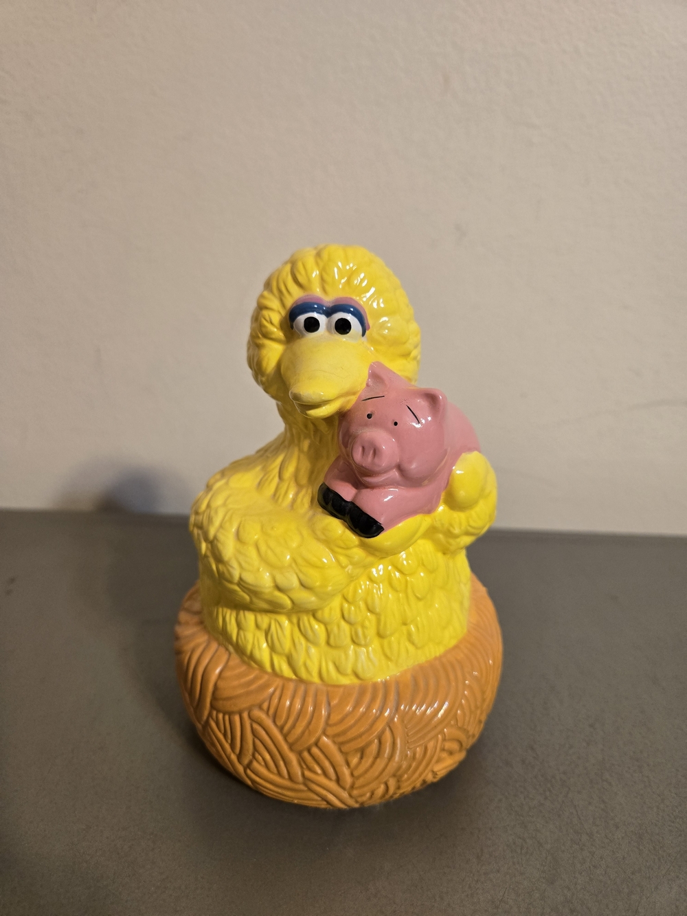 Vintage Sesame Street Big Bird 5.75" Piggy Bank